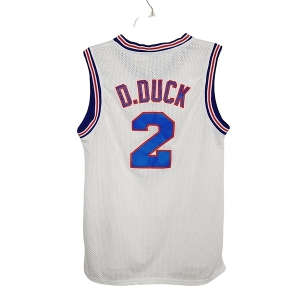 Space Jam Tune Squad Daffy Duck Champion Jersey Sz Medium 90's Michael Jordan - Picture 7 of 14